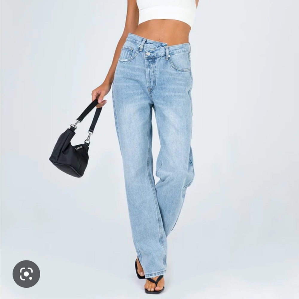 Princess Polly Asymmetrical Straight Leg Jean